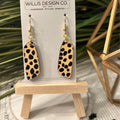 Cheetah Print Wooden Earrings